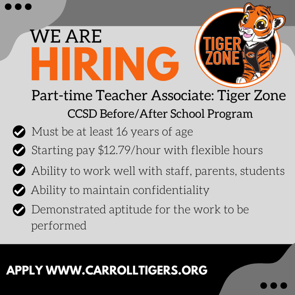 tiger zone job hiring