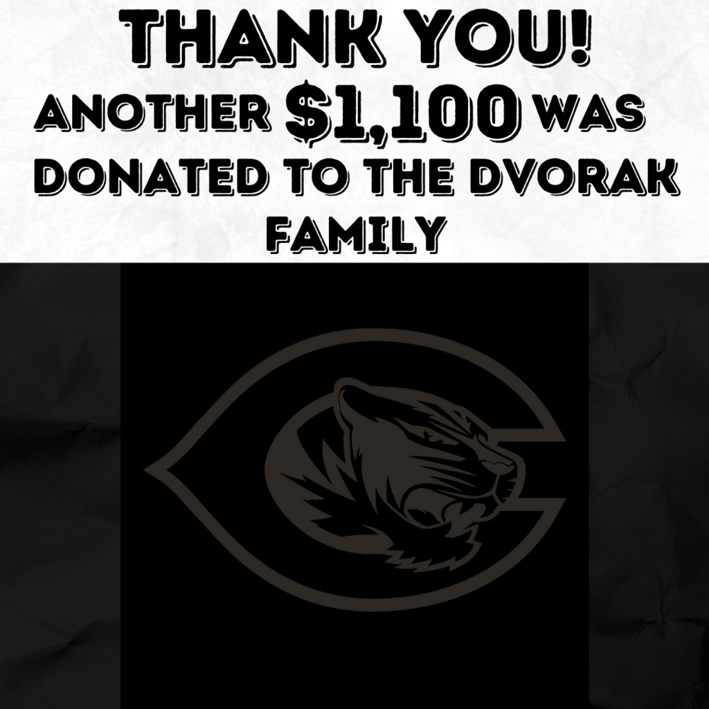 1100 donation to Dvorak Family