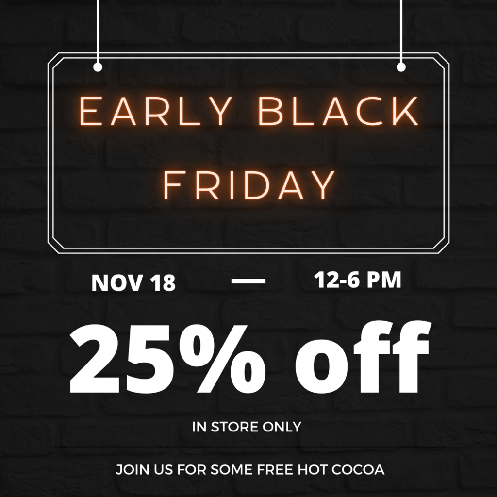 Early Black Friday 25% off