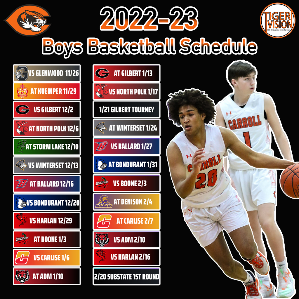 boys basketball schedule