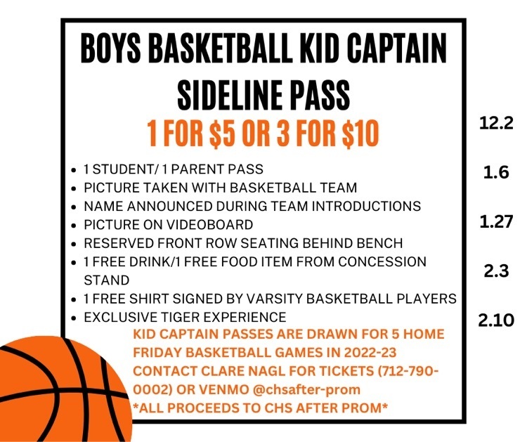 Boys Basketball Kid Captain